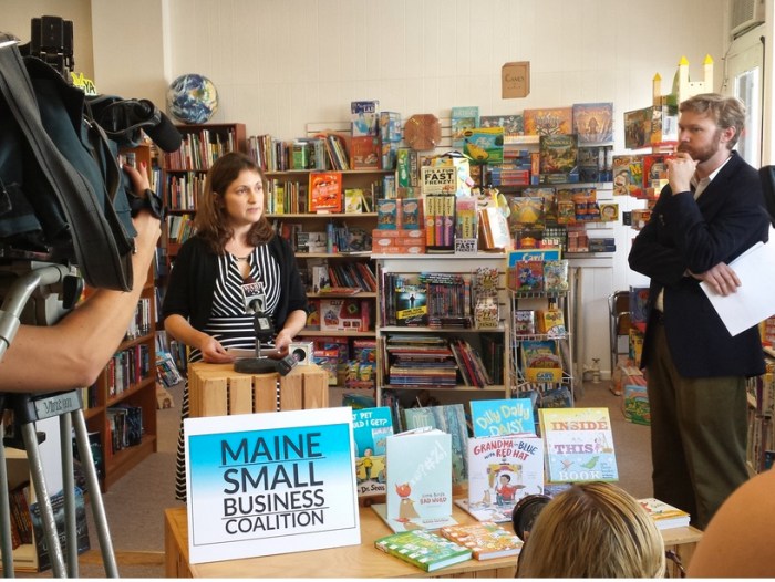 Elena Metzger, owner of Northeast Reprographics, a print and copy shop in downtown Bangor. Courtesy photo. 